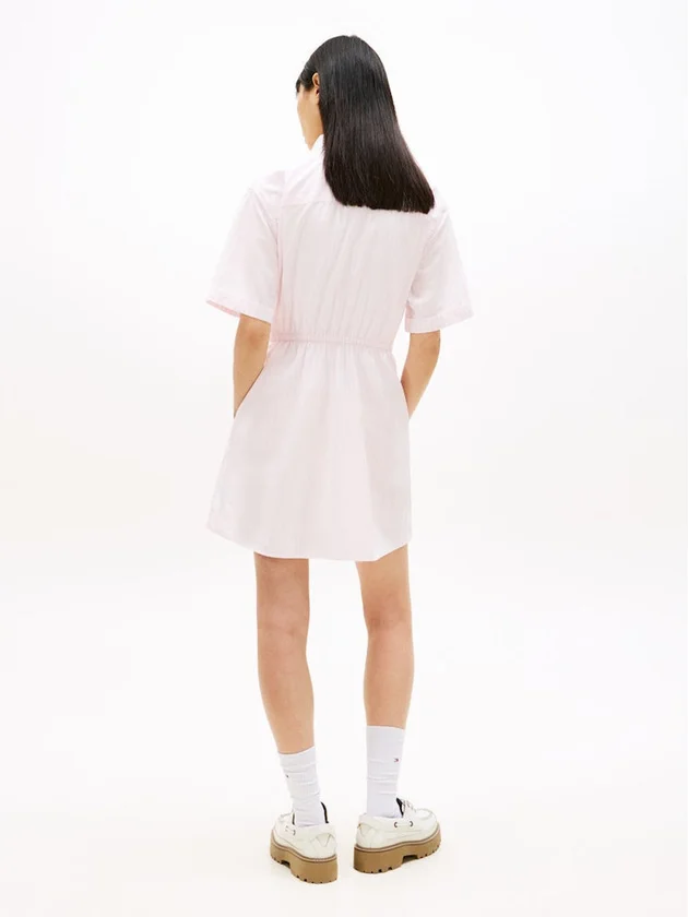 Mini Stripe Shirt Dress