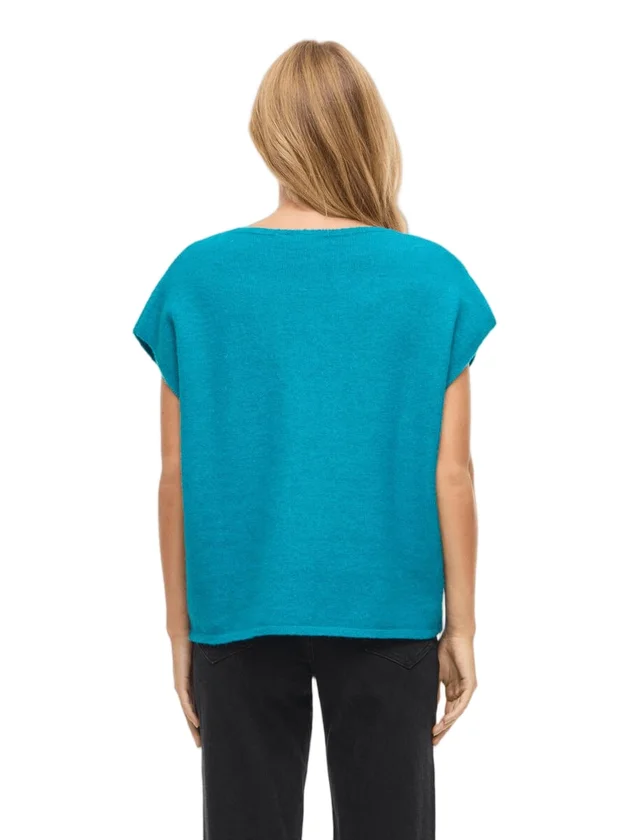 Vibenna Loose S S Knit Top
