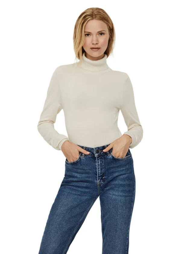 Glory Ls Rollneck Blouse Ga Noos