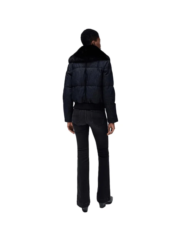 Denim Puffer Jacket
