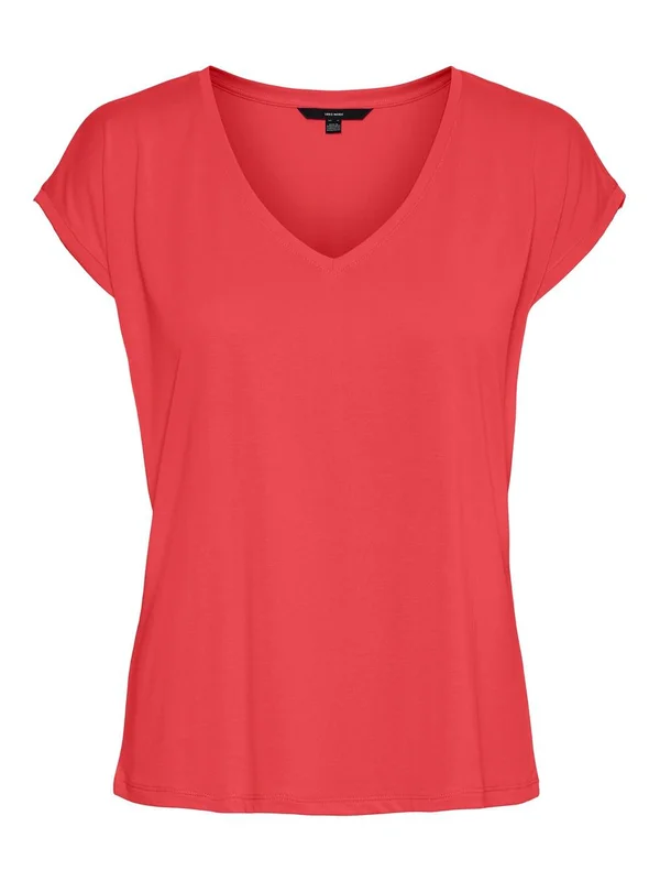 Vmfilli Ss V Neck Tee Noos
