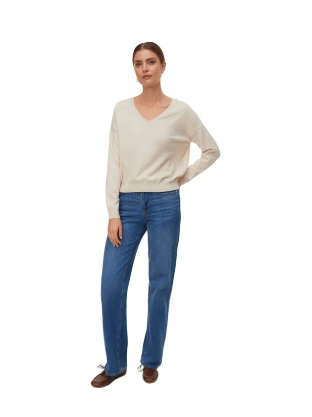 Marina LS 2-Way V Neck Pullover