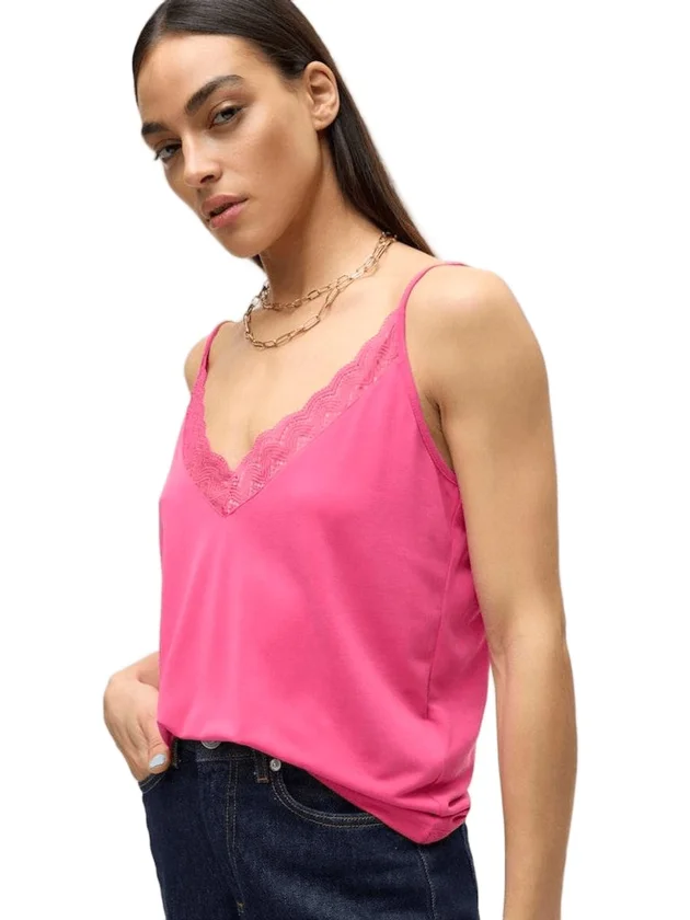 Vmimila Singlet V Neck Top