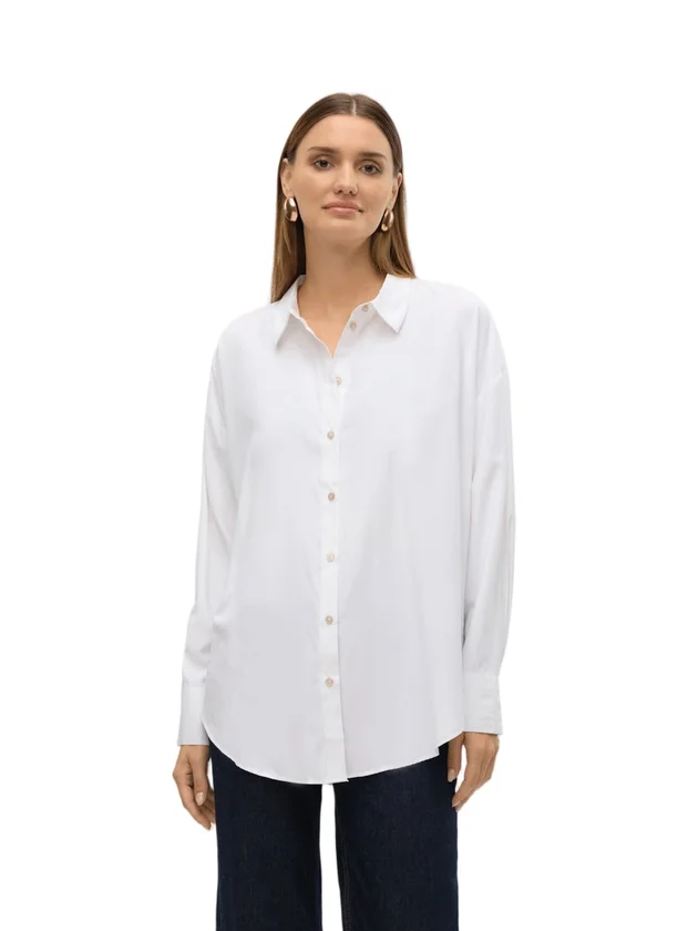 Nora LS Oversize Shirt Wvn Ga Noos