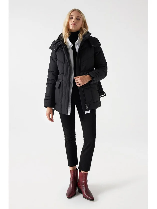 Basic Collar Puffer Jacket