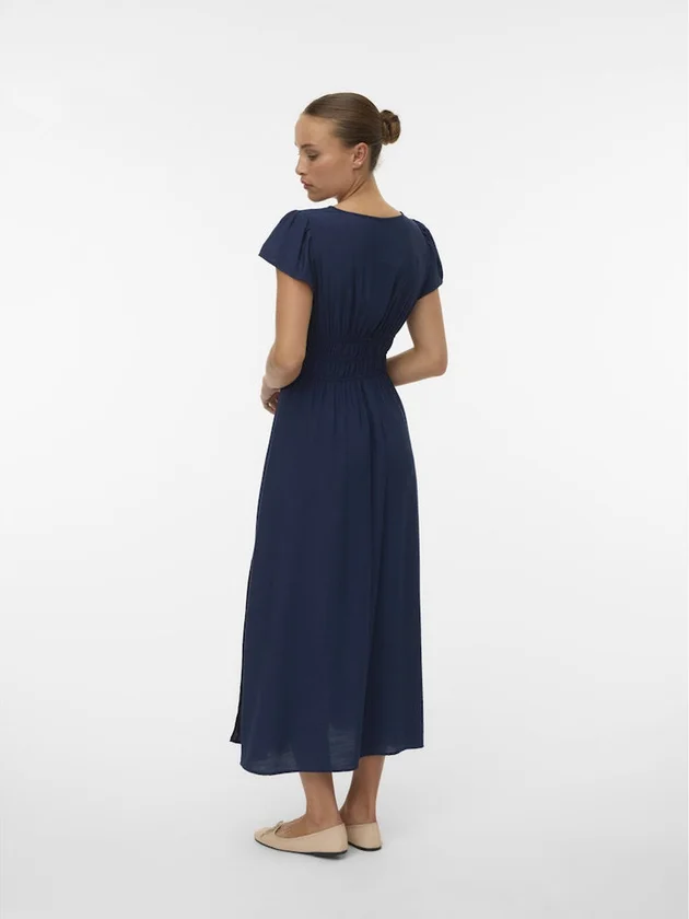 Nellie V Neck Ss 7 8 Dress Wvn Ga