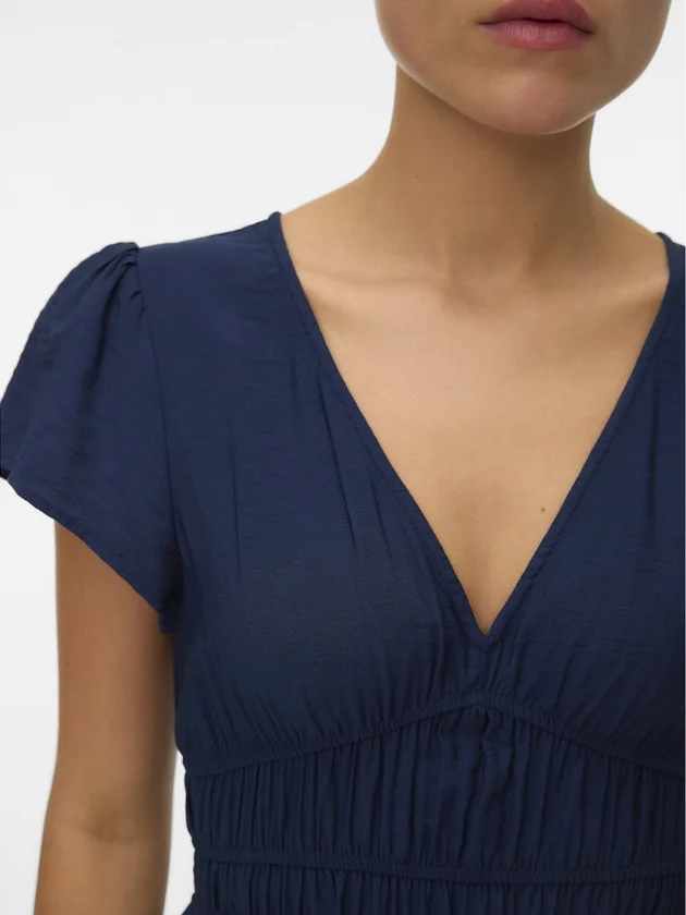 Nellie V Neck Ss 7 8 Dress Wvn Ga