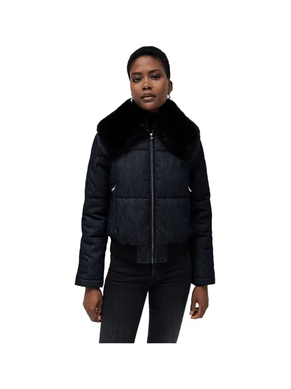 Denim Puffer Jacket