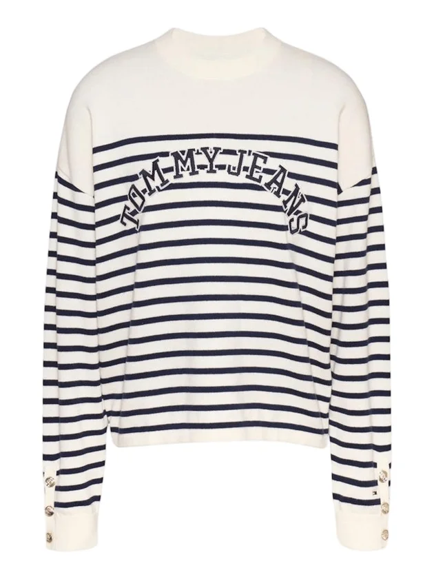Stripe Varsity Sweater