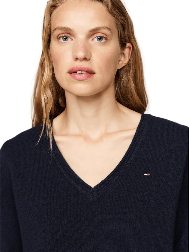Soft Wool V Nk Sweat