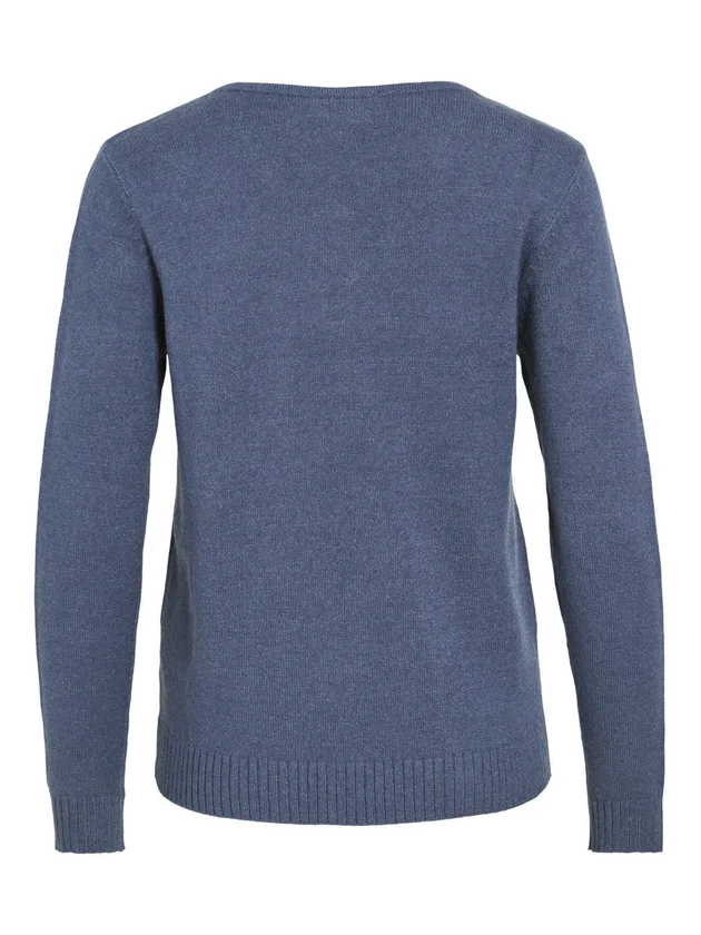 Viril V Neck L S Knit Top Noos