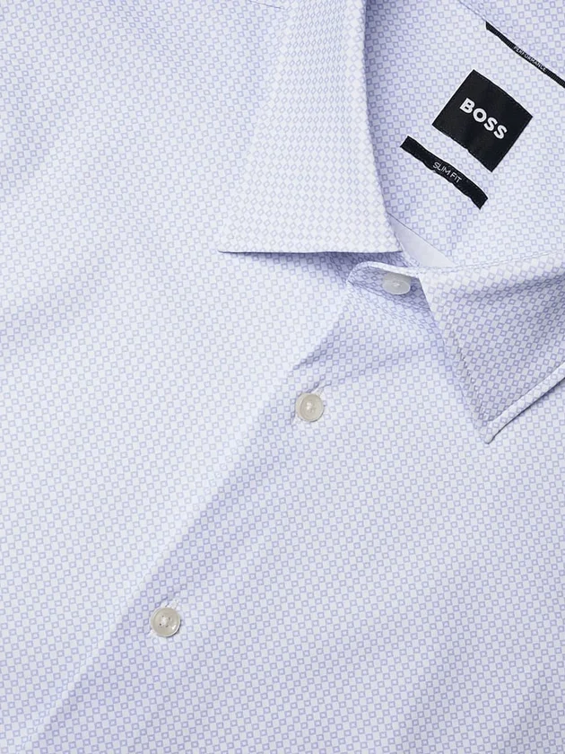 Chemise Business Jersey Super-Stretch Performance Slim Fit Col Kent