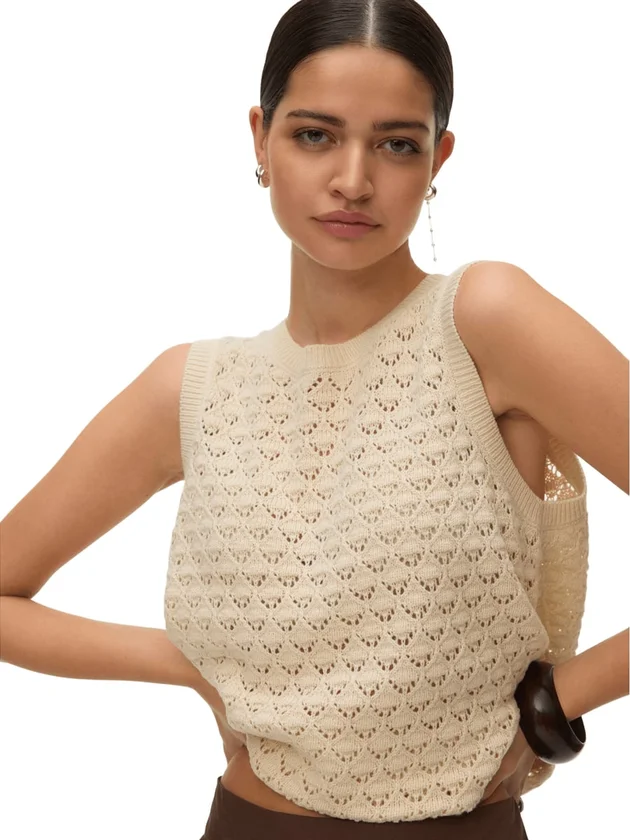 Vmjaqueline Sl O Neck Top Boo