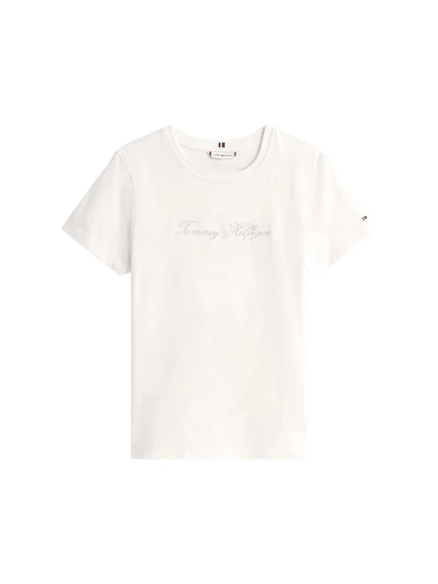 Lurex Script Reg C Nk Ss Tee