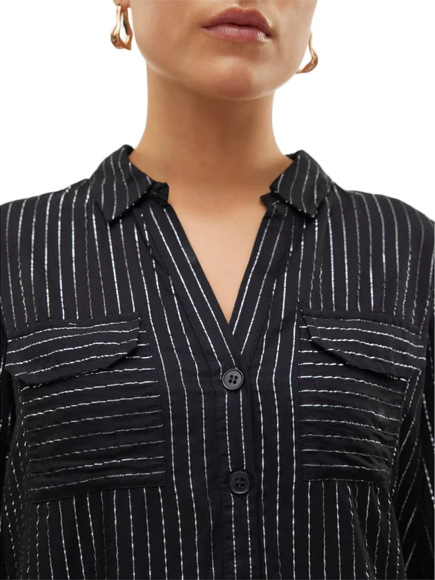 Bumpy LS Glitter Shirt Wvn Noos