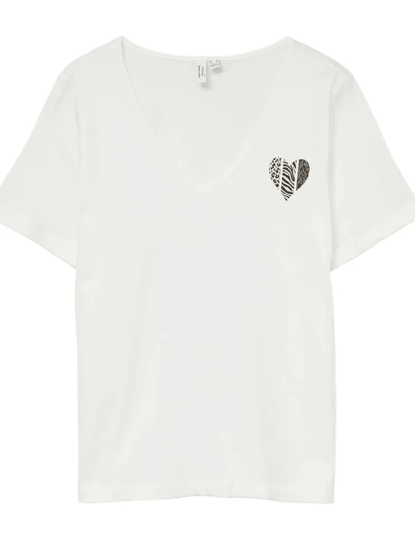 Florita S S V Neck T Shirt Jrs Btq