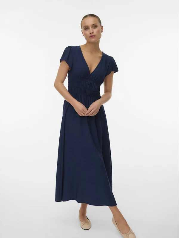 Nellie V Neck Ss 7 8 Dress Wvn Ga