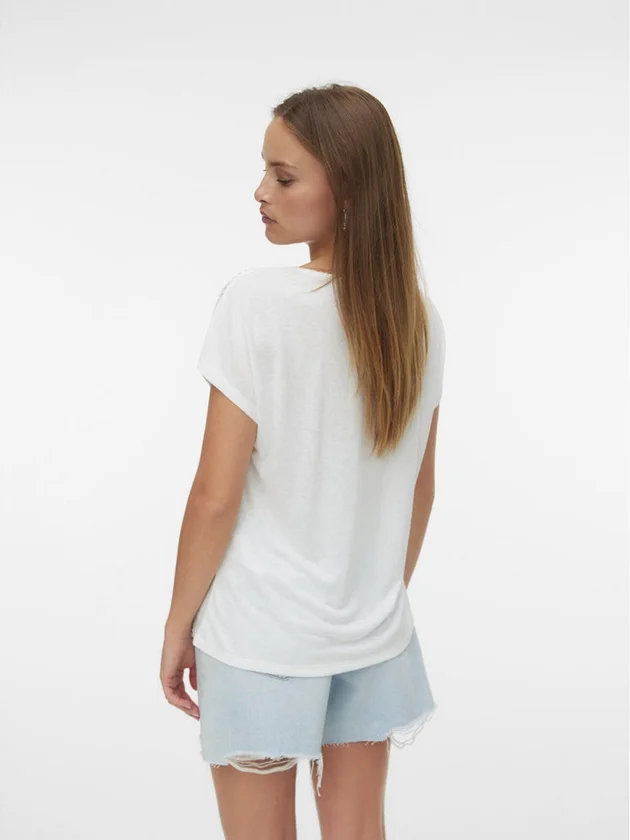Jackie S L V Neck Top Jrs Btq