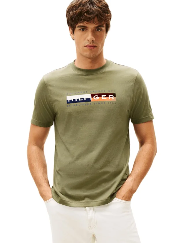 Colour Block Graphic Tee