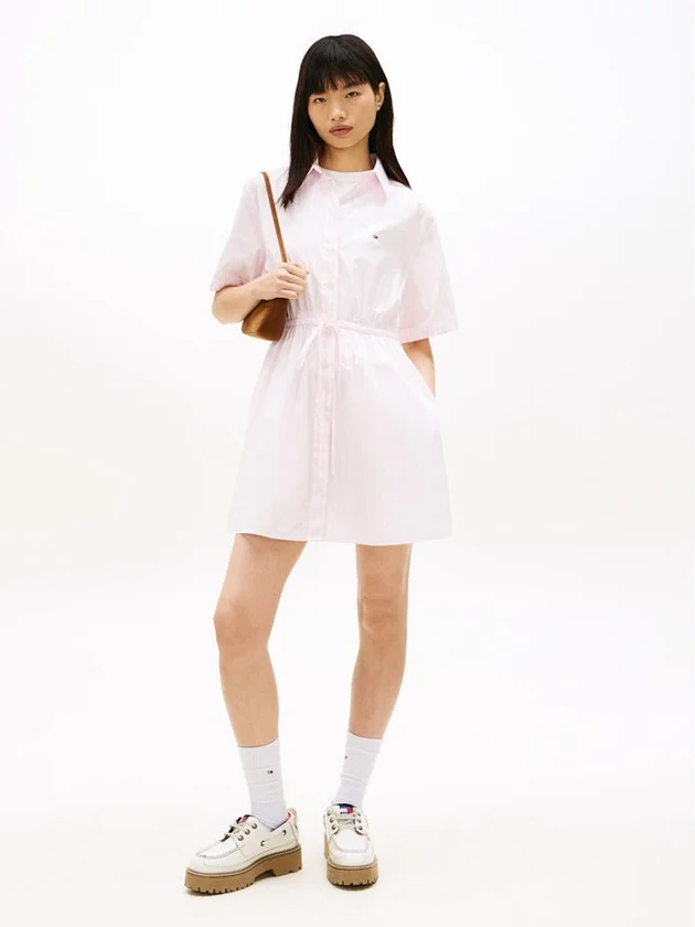 Mini Stripe Shirt Dress