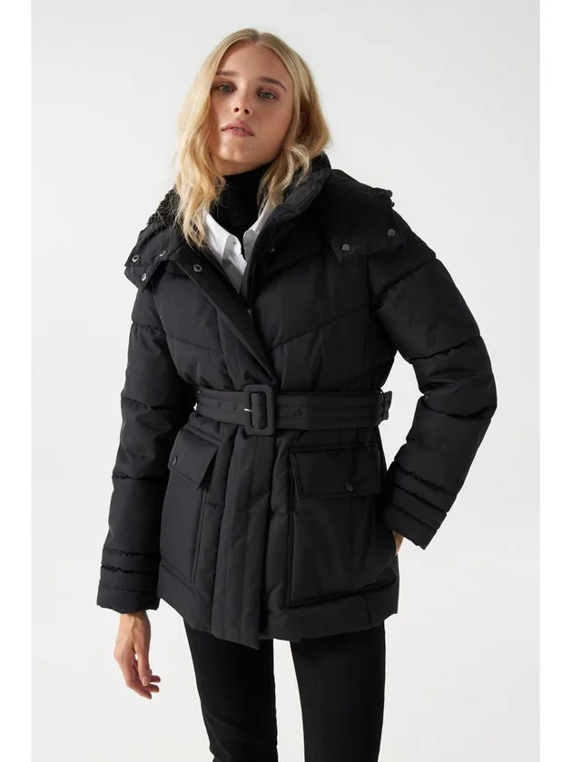 Basic Collar Puffer Jacket