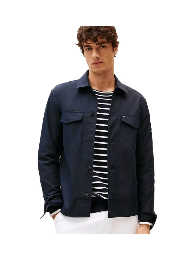 Cotton Nylon Shirt Jacket