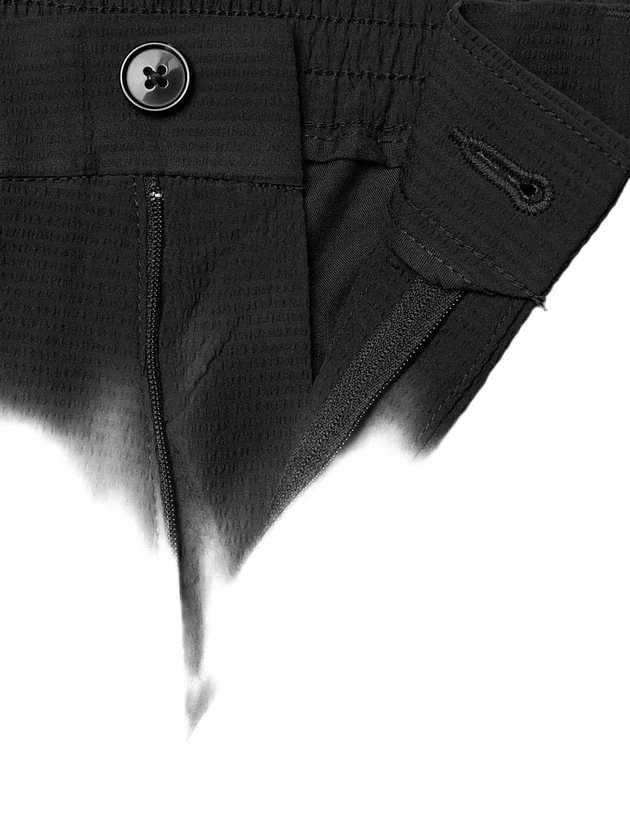 Straight Seersucker Half Elastic