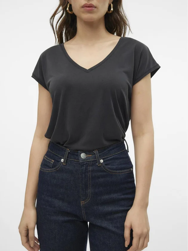 Vmfilli Ss V Neck Tee Noos