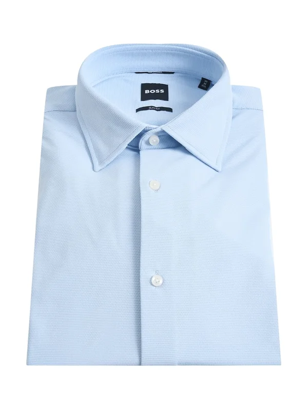 Chemise Slim Jersey Stretch Structuré