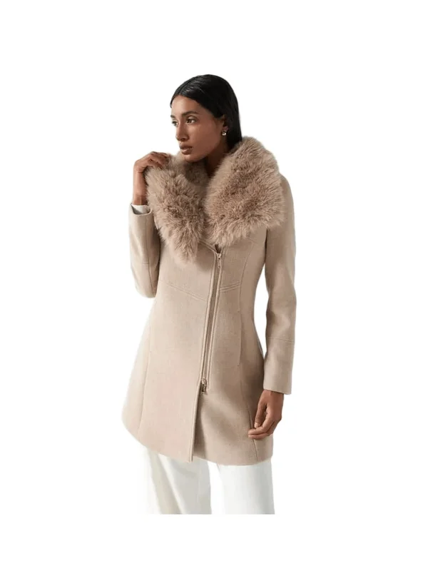 The Reimagined Wool Coat With Fur