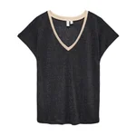 BLACK / DETAIL:BLACK LUREX AND GOLD LUREX NECK
