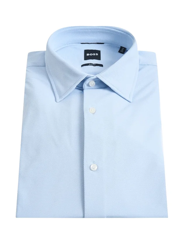 Chemise Slim Jersey Stretch Structuré