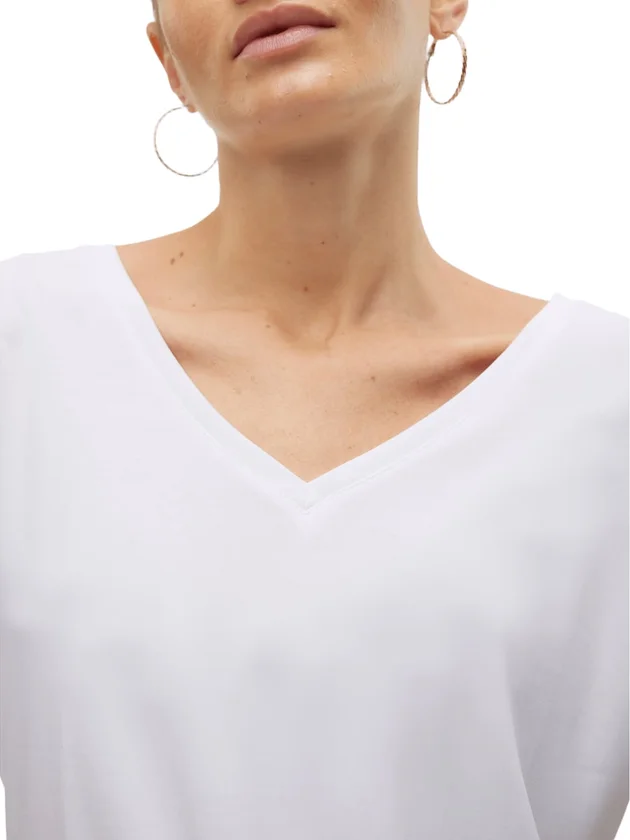 Vmfilli Ss V Neck Tee Noos