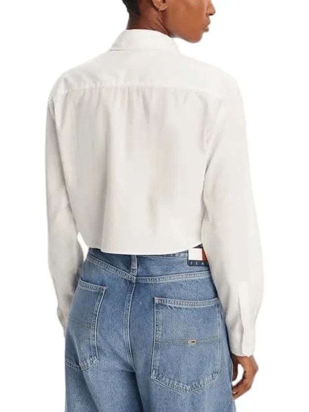 Reg Crop Stripe Poplin Shirt