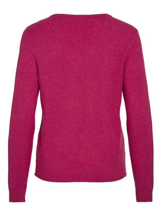 Viril V Neck L S Knit Top Noos