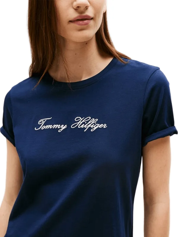 Lurex Script Reg C Nk Ss Tee