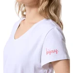 BRIGHT WHITE / DETAIL:AUGSEP-BISOUS PRINT ON SLEVE