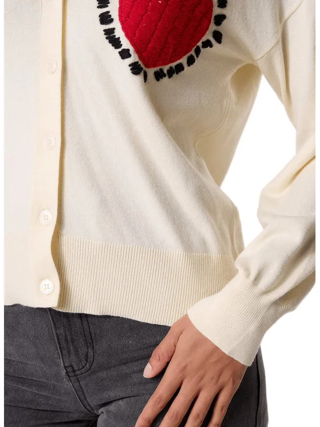 Vilucina V Neck L S Knit Cardigan