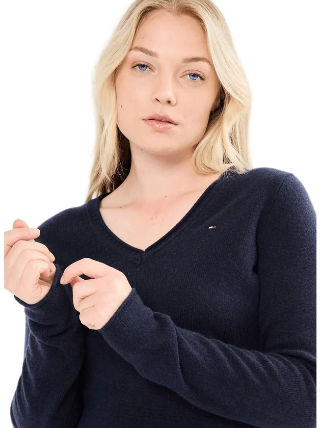 Soft Wool V Nk Sweat