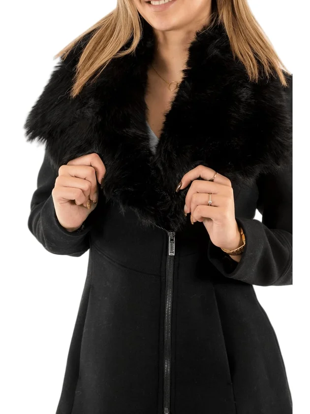 The Reimagined Wool Coat With Fur