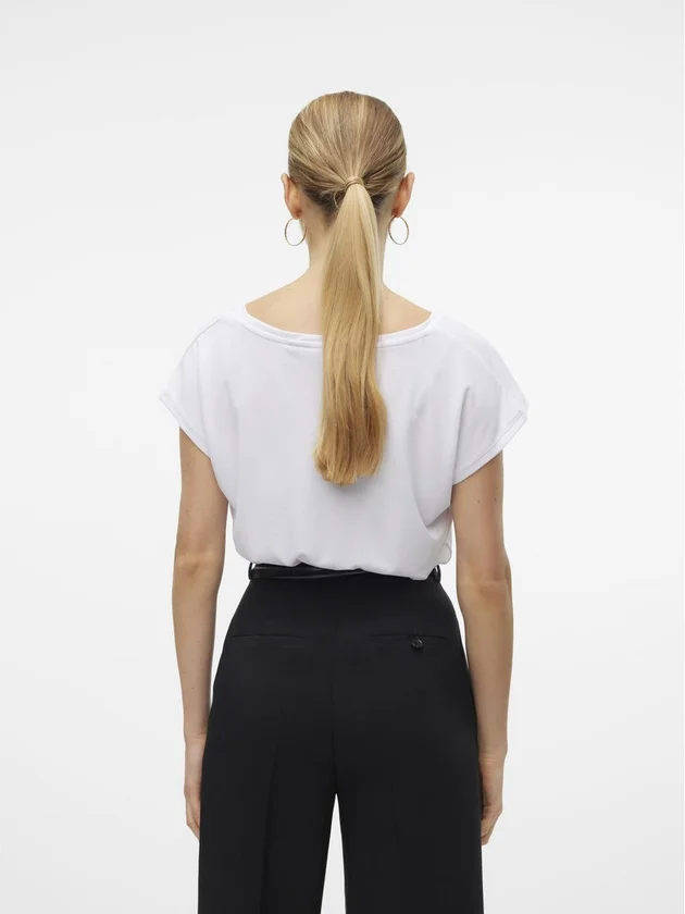 Vmfilli Ss V Neck Tee Noos