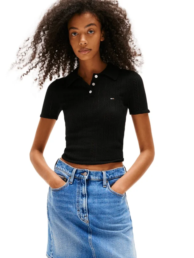 Pointelle Polo