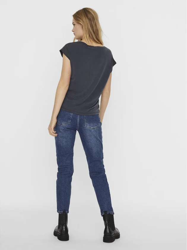 Vmfilli Ss V Neck Tee Noos