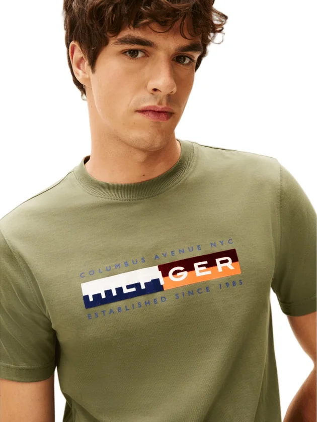 Colour Block Graphic Tee