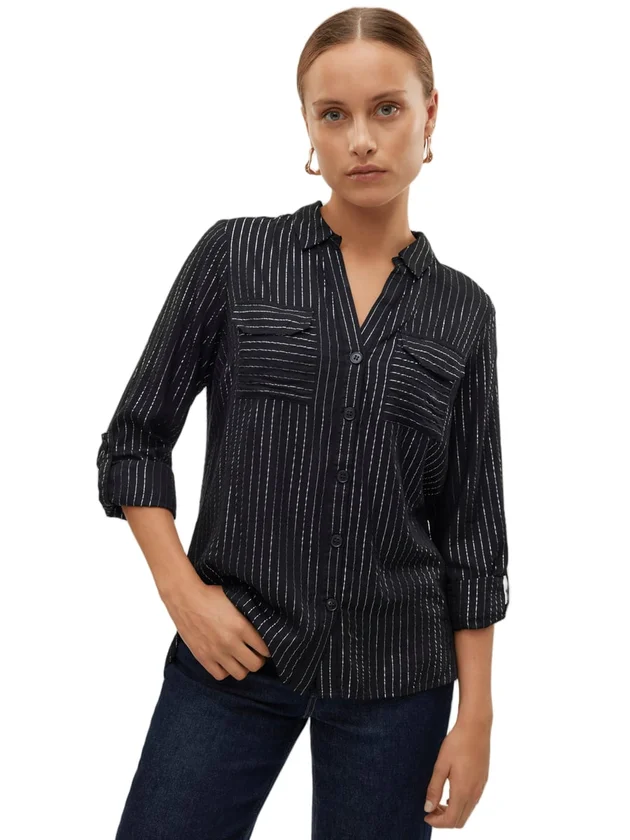 Bumpy LS Glitter Shirt Wvn Noos