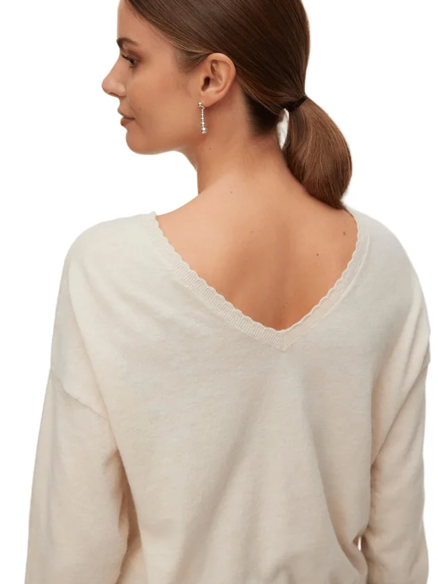Marina LS 2-Way V Neck Pullover
