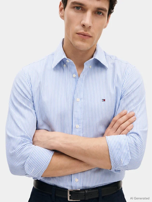Performance Stripe Pique Oxford