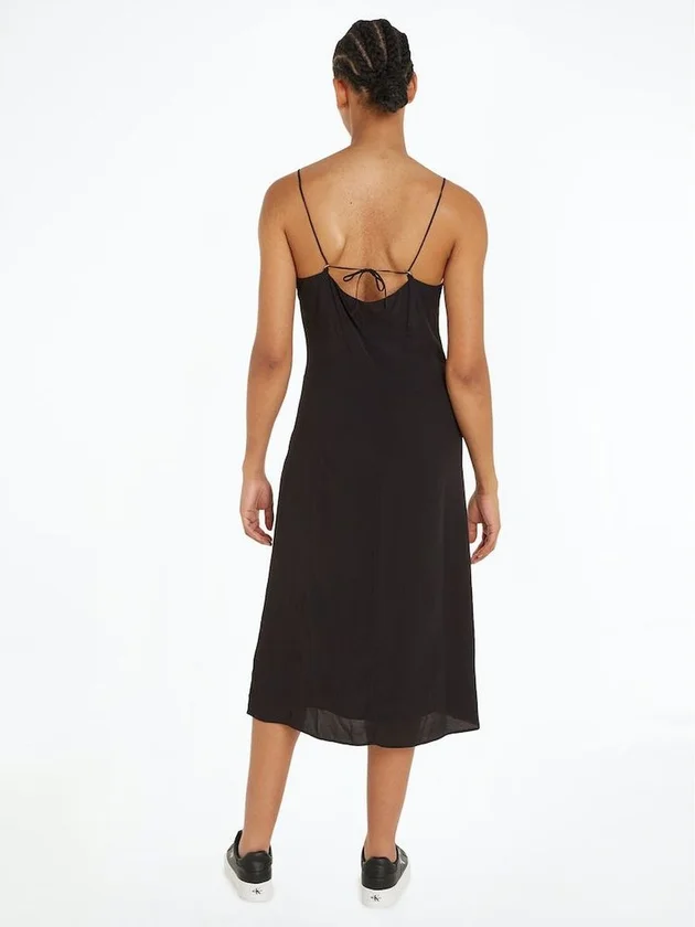 Long Chiffon Button