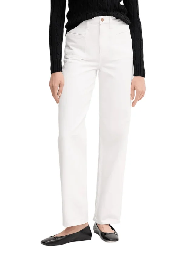 White Relaxed Straight HW