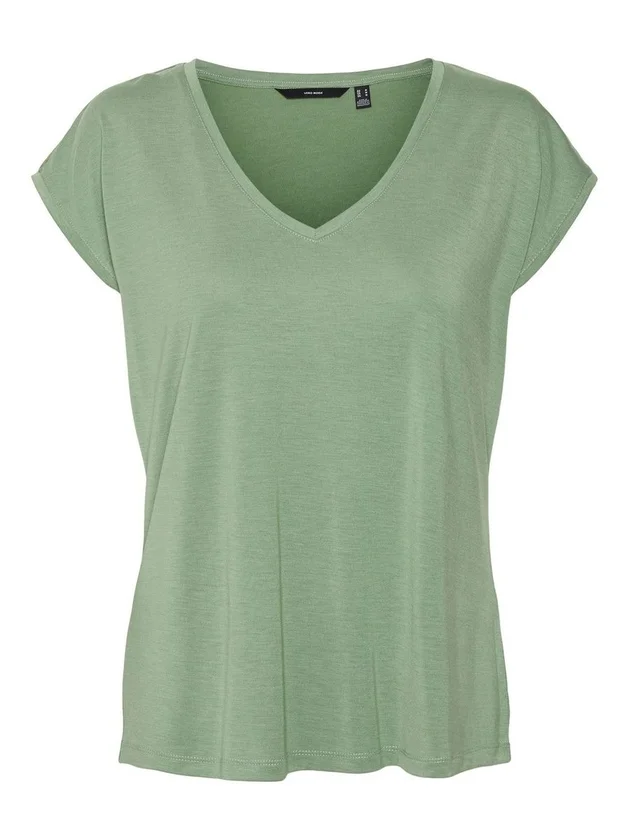 Vmfilli Ss V Neck Tee Noos